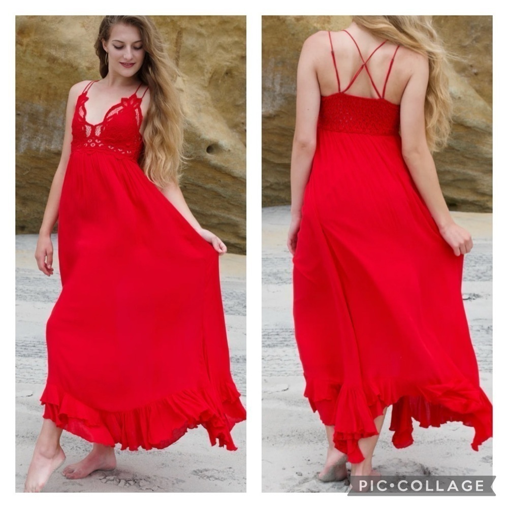 NWT Free People Adella Slip Maxi Dress Medium